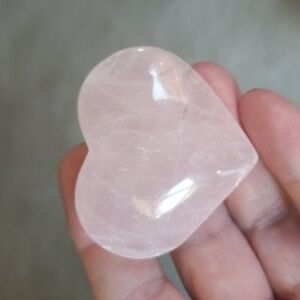 Rose Quartz Crystal Heart.